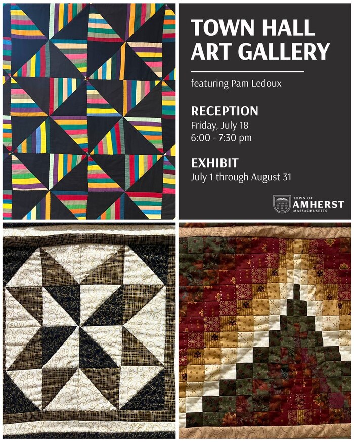 Amherst Town Hall quilt gallery opening