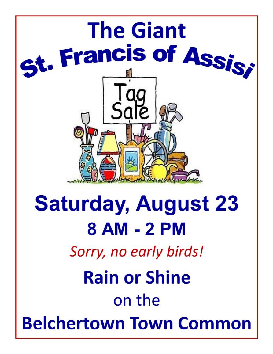 St. Francis Tag Sale Belchertown 2025