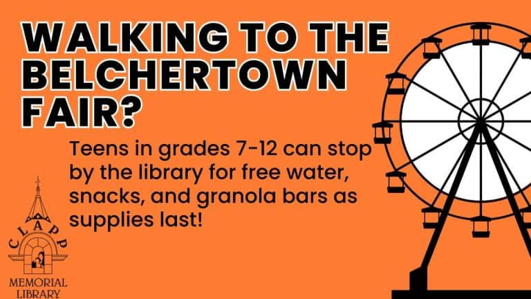 Clapp Memorial Library Belchertown Fair 2025