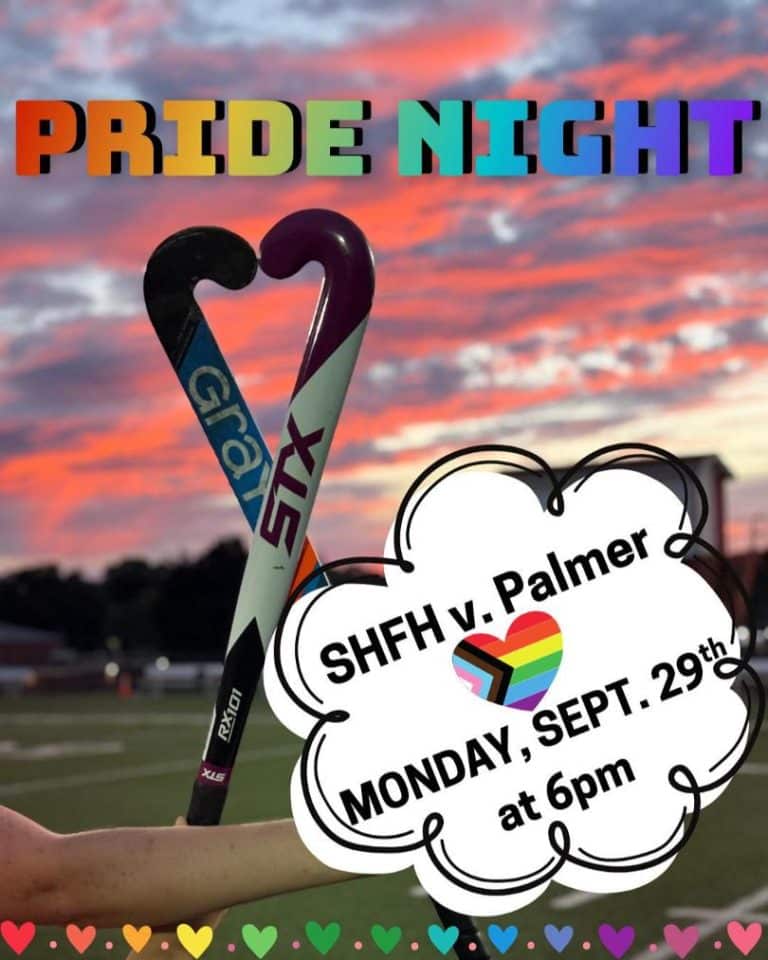 South Hadley Pride Night field hockey game