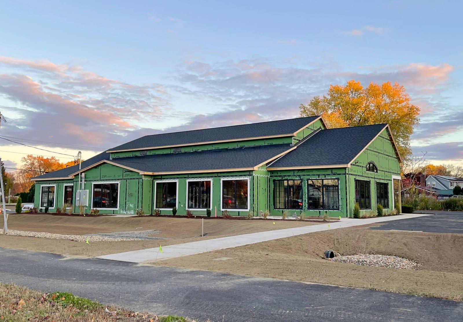 The New Home of Hampshire Meadow Dental Practice currently under construction on Route 9 in Hadley