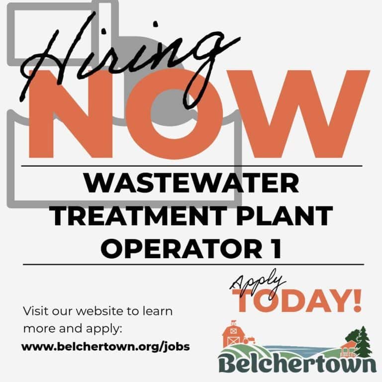 Belchertown Wastewater Treatment Plant Operator Job 2025