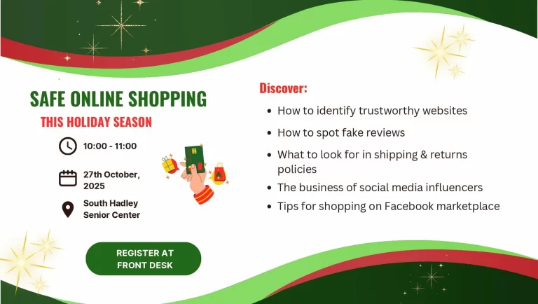 Safe Online Shopping South Hadley 2025