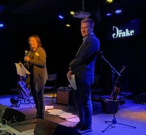 Nancy Buffone Introduces John Page At Amherst Area Chamber Event 01 1