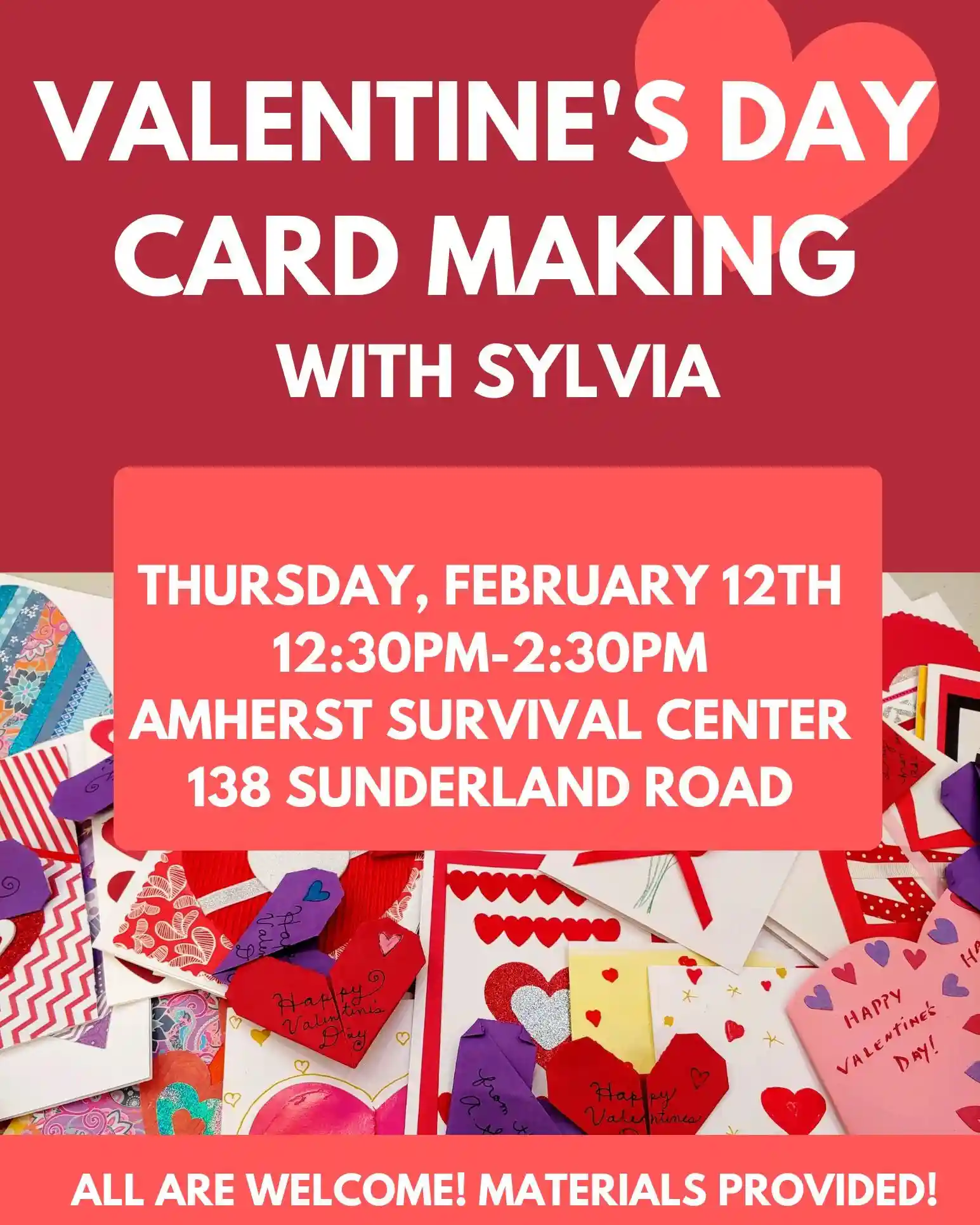 Valentine’s Day card making Amherst
