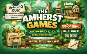 The Amherst Games launch banner.