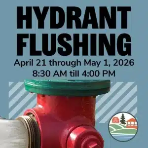 Belchertown hydrant flushing April 2026