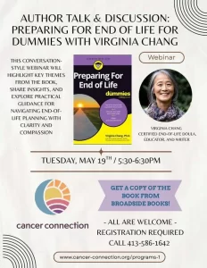 Preparing for End of Life for Dummies with Virginia Chang author talk