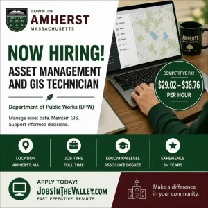 Join Amherst DPW – GIS Technician Position Open