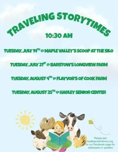Traveling Storytime Series at Local Farms & Senior Center Hadley