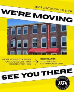 Mass Center for the Book – Moving to Easthampton in August 2026
