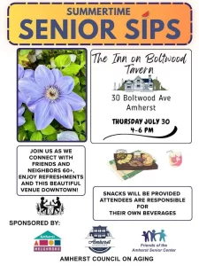 Senior Sips at Inn on Boltwood: July 30 2026