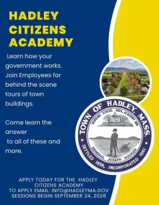 Hadley Citizens Academy - Learn Local Government