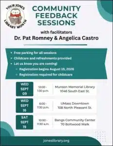 Jones Library Community Input – Childcare Provided