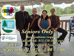 Senior Ice Cream Social – Sept 2, 3-5 PM, South Hadley