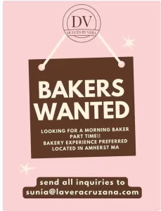 Part-Time Baker – Dulces by Vera, Amherst